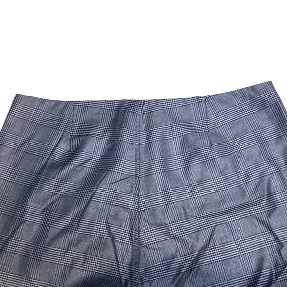 NWT Ganni Merkel Blue Glen Plaid Slim Fit Trousers - Sz 6 - Picture 6 of 10